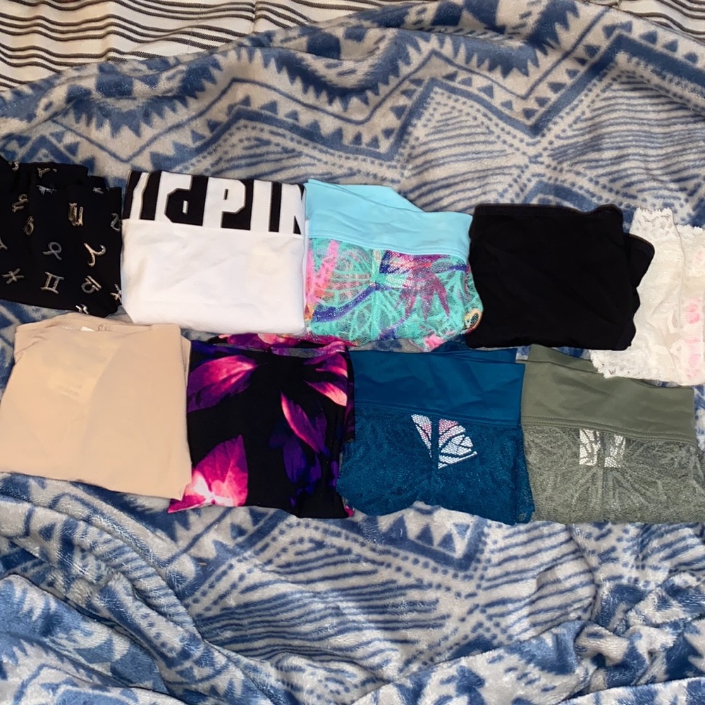 HUGE lot of Victorias Secret PINK underwear size Large (9 pairs) all NWT